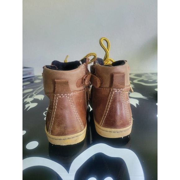 Elefanten Ankle Boots Sz 24 Brown Leather Gore-Tex Winter Boots - Picture 3 of 3